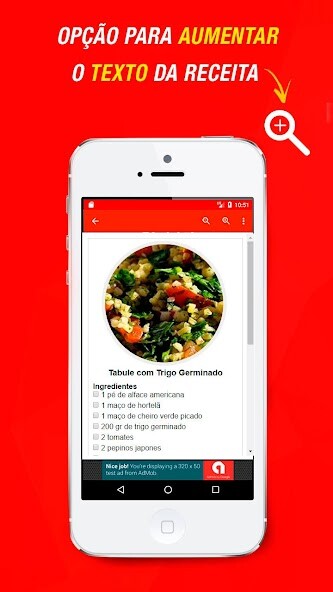 Run android online APK Receitas de Tabule from MyAndroid or emulate Receitas de Tabule using MyAndroid