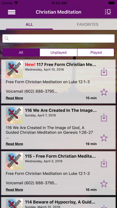 Emulate iPhone app Recenter with Christ using MyAndroid