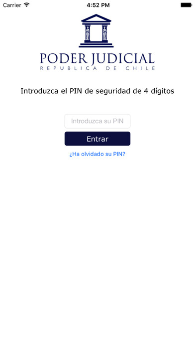 Emulate iPhone app Receptores Judiciales Chile using MyAndroid Emulate iPhone app Receptores Judiciales Chile using MyAndroid