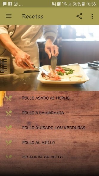 Run android online APK Recetas de Pollo from MyAndroid or emulate Recetas de Pollo using MyAndroid