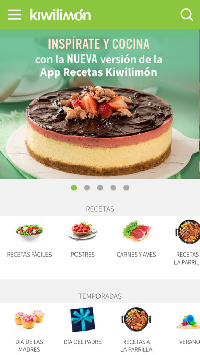 Emulate iPhone app Recetas Kiwilimón using MyAndroid Emulate iPhone app Recetas Kiwilimón using MyAndroid