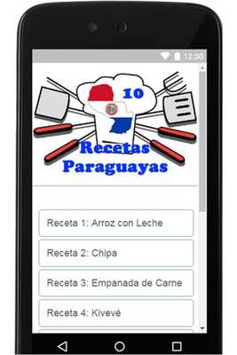 Emulate Android APK Recetas Paraguayas