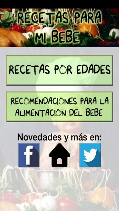 Emulate iPhone app Recetas para mi bebe using MyAndroid Emulate iPhone app Recetas para mi bebe using MyAndroid