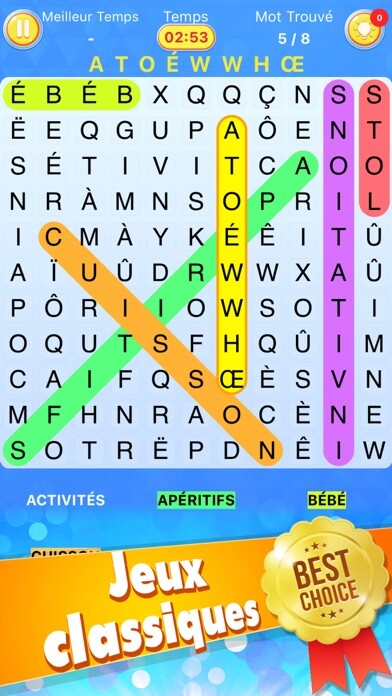 Emulate iPhone app Recherche De Mot - Mots mêlés,Jeu de lettres using MyAndroid Emulate iPhone app Recherche De Mot - Mots mêlés,Jeu de lettres using MyAndroid