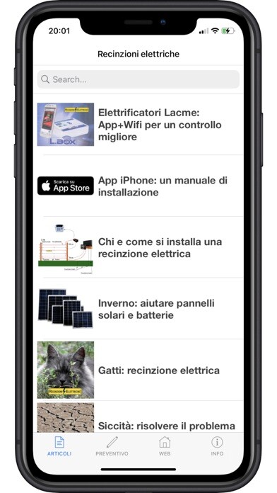 Emulate iPhone app Recinzioni Elettriche: Manuale using MyAndroid Emulate iPhone app Recinzioni Elettriche: Manuale using MyAndroid