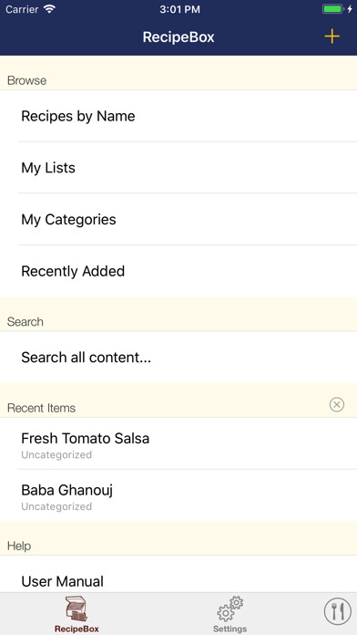 Emulate iPhone app RecipeBox Simple using MyAndroid Emulate iPhone app RecipeBox Simple using MyAndroid
