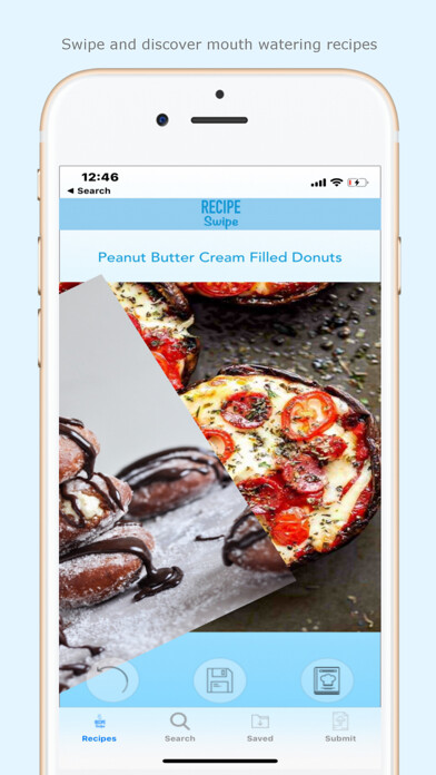 Emulate iPhone app Recipe Swipe using MyAndroid