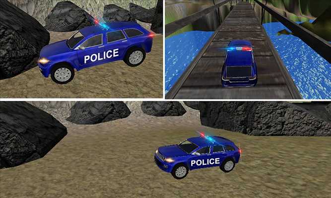 Emulate Android APK Reckless Police Car Offroad Chase - Outlaw Getaway