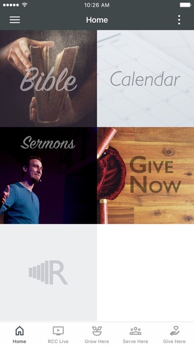Emulate iPhone app Reclaim Christian Church using MyAndroid