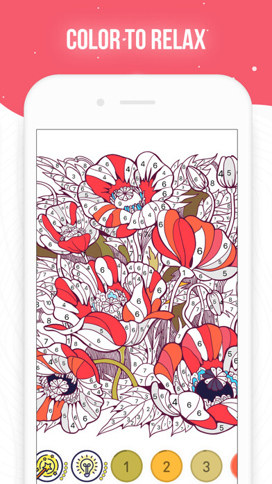 Emulate iPhone app RECOLLECT: Color by Number using MyAndroid