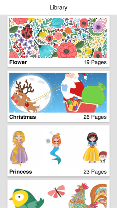 Emulate iPhone app Recolor - Colory Book For Kids and Adults using MyAndroid