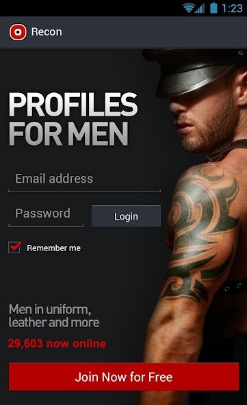 Run android online APK Recon Profiles for Men from MyAndroid or emulate Recon Profiles for Men using MyAndroid