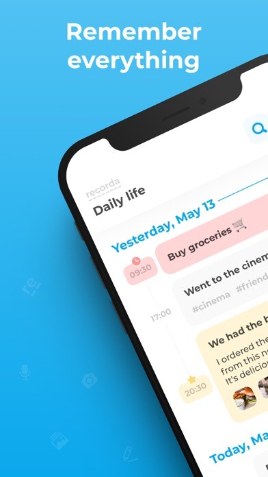 Emulate iPhone app Recorda: Journal and Reminders using MyAndroid Emulate iPhone app Recorda: Journal and Reminders using MyAndroid