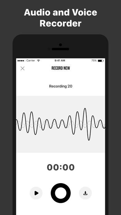 Emulate iPhone app Recorder for iPhone using MyAndroid