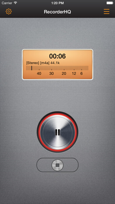 Emulate iPhone app RecorderHQ Pro using MyAndroid