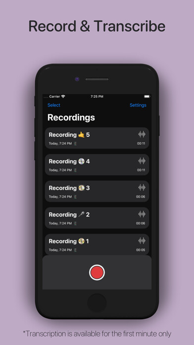 Emulate iPhone app Record Me (With Transcription) using MyAndroid