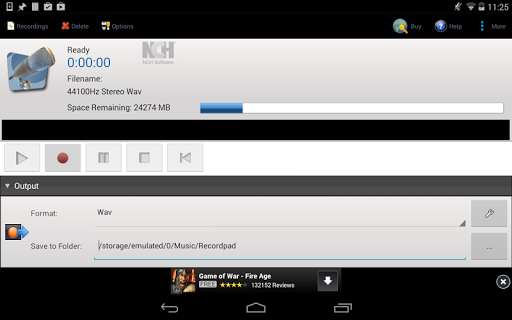 Emulate Android APK RecordPad Audio Recorder Free Emulate Android APK RecordPad Audio Recorder Free