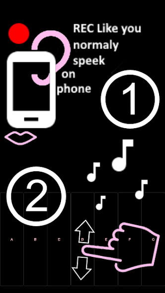 Run android online APK record play as guitar strings from MyAndroid or emulate record play as guitar strings using MyAndroid
