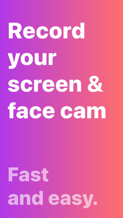 Emulate iPhone app Record Screen & Face Cam React using MyAndroid