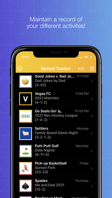 Emulate iPhone app Record Tracker using MyAndroid