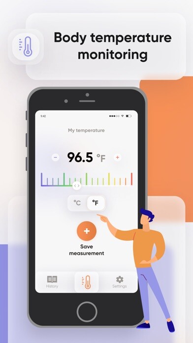 Emulate iPhone app Record your body temperature using MyAndroid Emulate iPhone app Record your body temperature using MyAndroid