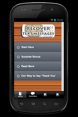 Emulate Android APK Recover a DeletedText Message