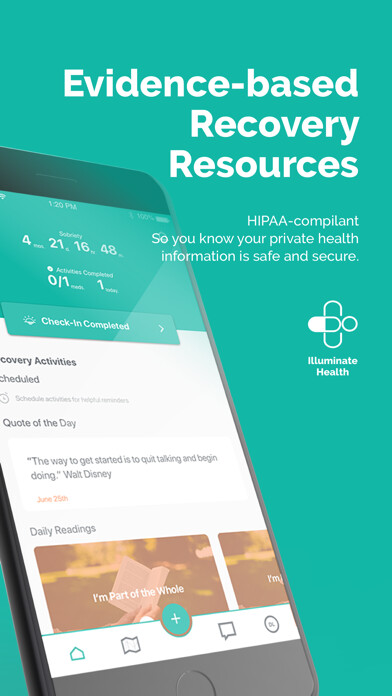 Emulate iPhone app Recovery Coach - Illuminate using MyAndroid