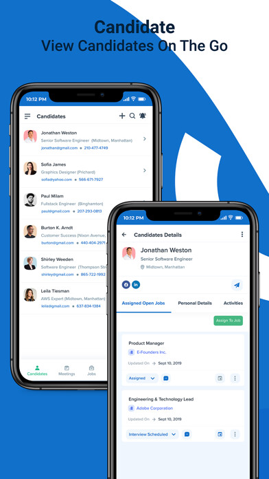 Emulate iPhone app Recruit CRM using MyAndroid Emulate iPhone app Recruit CRM using MyAndroid