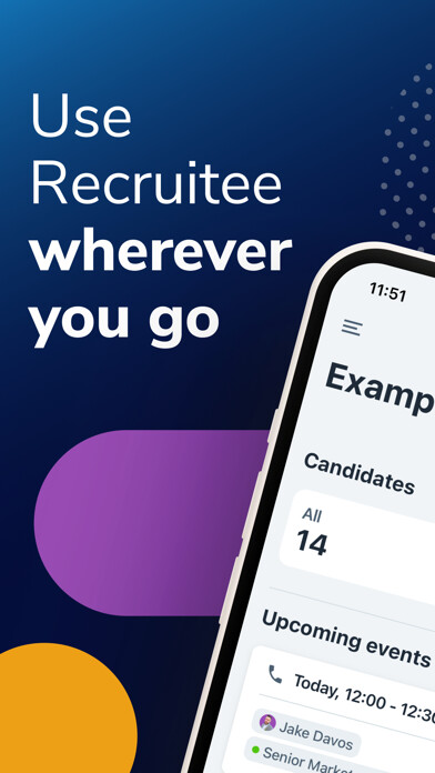 Emulate iPhone app Recruitee - Recruiting using MyAndroid