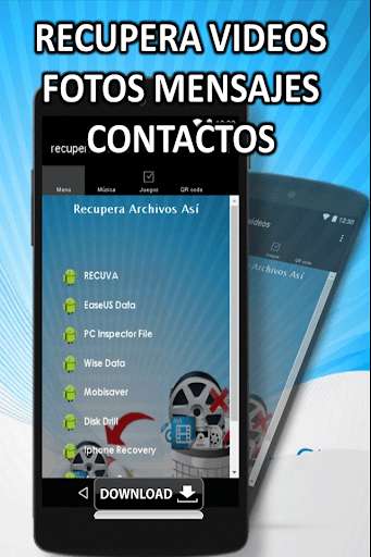 Run android online APK Recuperar videos  y fotos borrados del movil guia from MyAndroid or emulate Recuperar videos  y fotos borrados del movil guia using MyAndroid