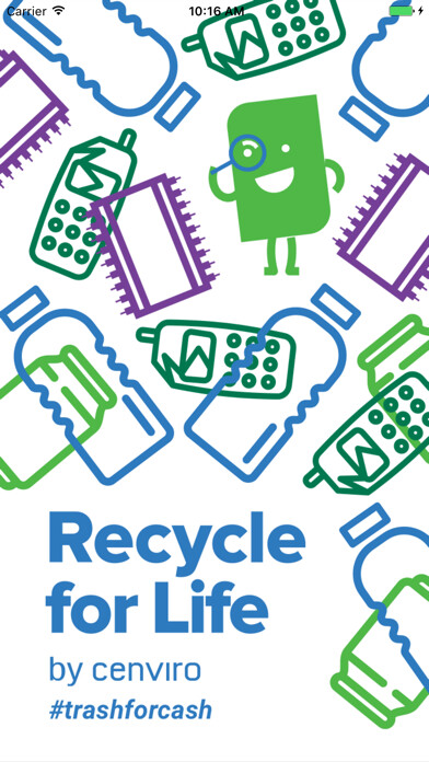 Emulate iPhone app Recycle For Life using MyAndroid