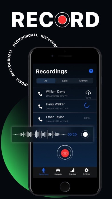 Emulate iPhone app RecYourCall: Call Recorder app using MyAndroid Emulate iPhone app RecYourCall: Call Recorder app using MyAndroid