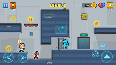 Emulate iPhone app Red and Blue Stickman Game using MyAndroid Emulate iPhone app Red and Blue Stickman Game using MyAndroid