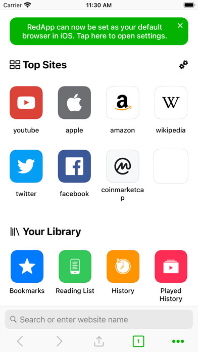 Emulate iPhone app RedApp Web Browser using MyAndroid