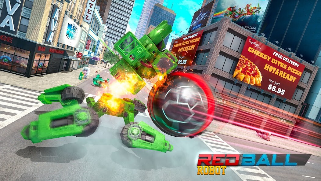 Run android online APK Red Ball Robot Car: Robot Game from MyAndroid or emulate Red Ball Robot Car: Robot Game using MyAndroid