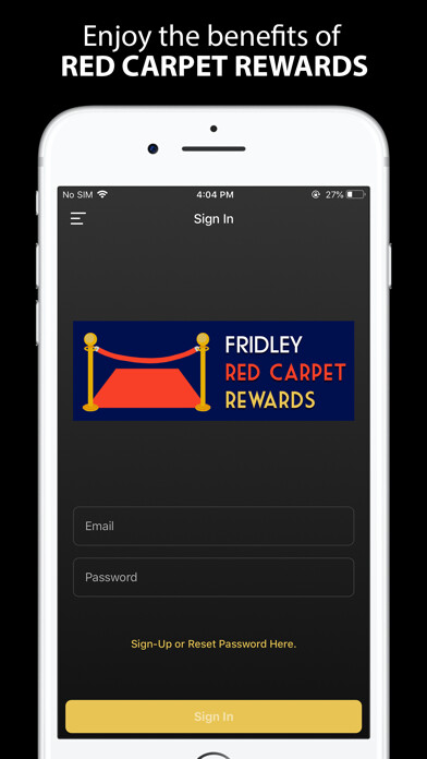 Emulate iPhone app Red Carpet - Fridley Theatres using MyAndroid Emulate iPhone app Red Carpet - Fridley Theatres using MyAndroid