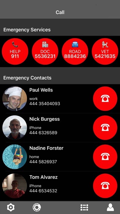 Emulate iPhone app Red Contact Speed & Easy Dial using MyAndroid Emulate iPhone app Red Contact Speed & Easy Dial using MyAndroid
