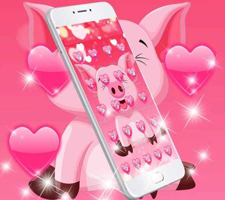 Emulate Android APK Red Cute Cartoon Piggy Theme Emulate Android APK Red Cute Cartoon Piggy Theme