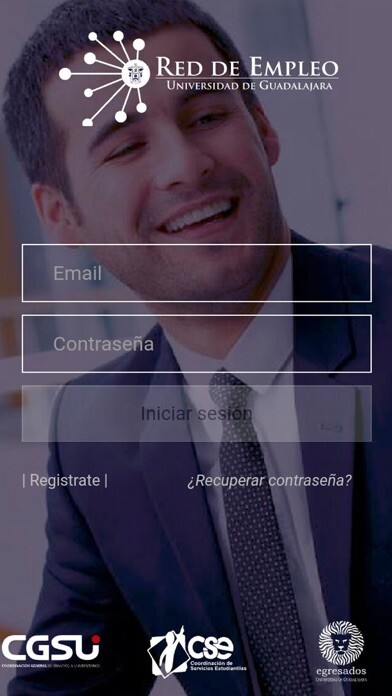 Emulate iPhone app Red de empleo UDG using MyAndroid