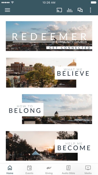 Emulate iPhone app Redeemer Bloomington - IN using MyAndroid Emulate iPhone app Redeemer Bloomington - IN using MyAndroid