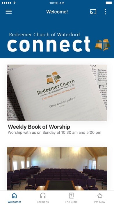 Emulate iPhone app Redeemer Church Waterford using MyAndroid Emulate iPhone app Redeemer Church Waterford using MyAndroid