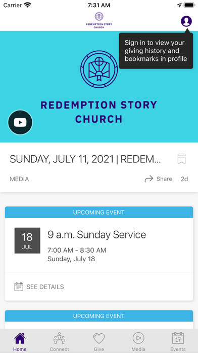 Emulate iPhone app Redemption Story Church using MyAndroid Emulate iPhone app Redemption Story Church using MyAndroid