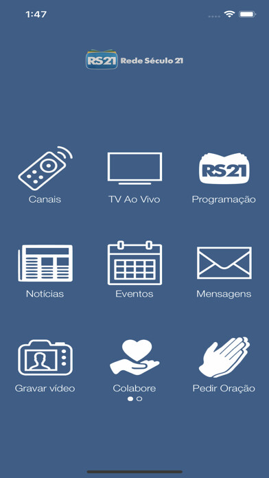 Emulate iPhone app Rede Século 21 Ao vivo using MyAndroid Emulate iPhone app Rede Século 21 Ao vivo using MyAndroid