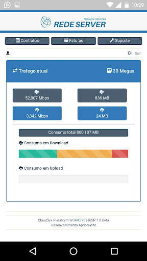 Emulate Android APK Rede Server Telecom