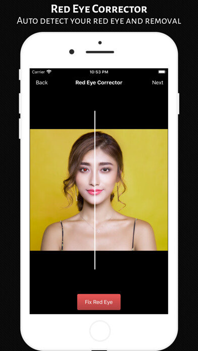 Emulate iPhone app Red Eye Corrector - Editor App using MyAndroid Emulate iPhone app Red Eye Corrector - Editor App using MyAndroid