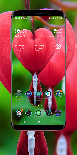 Run android online APK Red Flower Wallpaper from MyAndroid or emulate Red Flower Wallpaper using MyAndroid