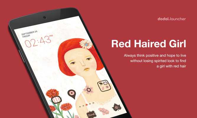Emulate Android APK Red-haired girl dodol Theme Emulate Android APK Red-haired girl dodol Theme