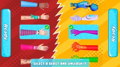 Emulate iPhone app Red Hands – 2-Player Games using MyAndroid
