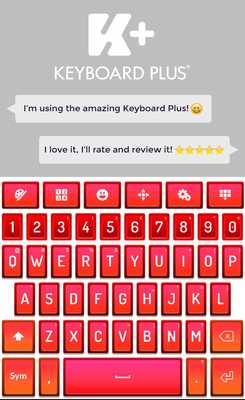 Emulate Android APK Red Hd Keyboard