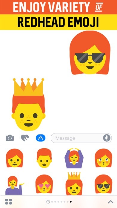 Emulate iPhone app Redhead Emoji Stickers using MyAndroid Emulate iPhone app Redhead Emoji Stickers using MyAndroid